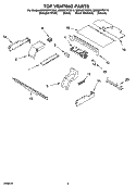 TOP VENTING PARTS, OPTIONAL PARTS Diagram and Parts List for GBD307PDS10  Whirlpool Wall Oven
