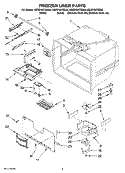 FREEZER LINER PARTS Diagram and Parts List for KBRS19KTBL00  KitchenAid Refrigerator