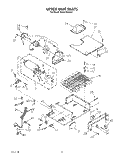 UPPER UNIT Diagram and Parts List for KSSS36DWX01  KitchenAid Refrigerator