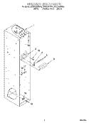FREEZER LINER Diagram and Parts List for KSSP48MFB05  KitchenAid Refrigerator
