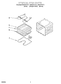 INTERNAL OVEN Diagram and Parts List for RBS275PDT11  Whirlpool Wall Oven