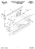CONTROL PANEL, LITERATURE Diagram and Parts List for RS6305XYN6  Whirlpool Range