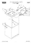 TOP AND CABINET Diagram and Parts List for RAS1121EW0  Roper Washer