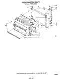 FREEZER DOOR Diagram and Parts List for ET18VKXRWR0  Whirlpool Refrigerator