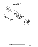 PUMP AND MOTOR Diagram and Parts List for WU5650X0  Roper Dishwasher