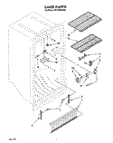 LINER Diagram and Parts List for EV170NXAN00  Whirlpool Freezer