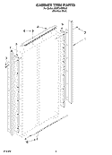 CABINET TRIM PARTS Diagram and Parts List for KSSP36QMS00  KitchenAid Refrigerator