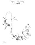 FILL AND OVERFILL Diagram and Parts List for KUDH23HY2  KitchenAid Dishwasher