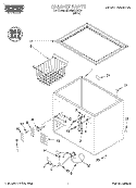SECTION Diagram and Parts List for RH0599REW02  Roper Freezer