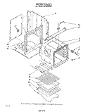 OVEN Diagram and Parts List for RB100PXK1  Whirlpool Wall Oven