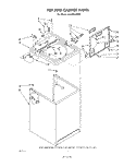 TOP AND CABINET , LITERATURE AND OPTIONAL Diagram and Parts List for LA3400XPW1  Whirlpool Washer