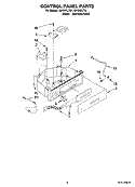 CONTROL PANEL PARTS Diagram and Parts List for GI15NFLTS1  Whirlpool Ice Maker