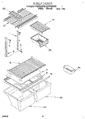 SHELF, LIT/OPTIONAL Diagram and Parts List for ET20NKXDW00  Whirlpool Refrigerator