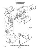ICE MAKER , LIT/OPTIONAL Diagram and Parts List for ET20GMXSW02  Whirlpool Refrigerator