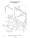 FRAME AND TANK Diagram and Parts List for KUDC210S1  KitchenAid Dishwasher