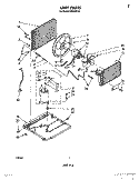 UNIT PARTS Diagram and Parts List for CAW08E1A1  Whirlpool Air Conditioner