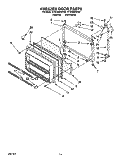 FREEZER DOOR Diagram and Parts List for ET22DMXAW00  Whirlpool Refrigerator