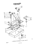 BURNER BOX Diagram and Parts List for SC8436ERW0  Whirlpool Cooktop
