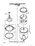 AGITATOR, BASKET AND TUB Diagram and Parts List for TAWL200WW0  Estate Washer