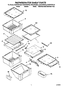 REFRIGERATOR SHELF PARTS Diagram and Parts List for GS6SHEXNB00  Whirlpool Refrigerator