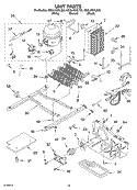UNIT Diagram and Parts List for GD2LHGXLT03  Whirlpool Refrigerator