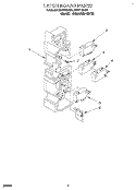 LATCH BOARD Diagram and Parts List for MHE11RDQ4  Roper Microwave