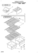 SHELF Diagram and Parts List for RT14DMXDN01  Roper Refrigerator