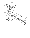 ICE CONTAINER Diagram and Parts List for KSSS48DWW01  KitchenAid Refrigerator