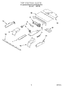 TOP VENTING, OPTIONAL Diagram and Parts List for KEBS247DBL8  KitchenAid Wall Oven