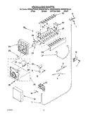 ICEMAKER PARTS, PARTS NOT ILLUSTRATED Diagram and Parts List for KSRD22FKBL04  KitchenAid Refrigerator