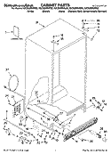 CABINET PARTS Diagram and Parts List for KSCS25FSWH02  KitchenAid Refrigerator