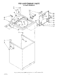 TOP AND CABINET , LITERATURE AND OPTIONAL Diagram and Parts List for LA5000XPW1  Whirlpool Washer