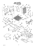 UNIT Diagram and Parts List for 3XED5SHQKQ00  Whirlpool Refrigerator