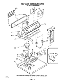 TOP AND CONSOLE , LITERATURE AND OPTIONAL Diagram and Parts List for LG5781XMW1  Whirlpool Dryer