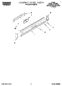 CONTROL PANEL Diagram and Parts List for SGC355XX2  Roper Range