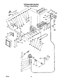 ICEMAKER Diagram and Parts List for ED25SMXRWR0  Whirlpool Refrigerator