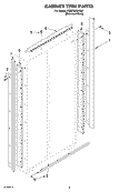 CABINET TRIM Diagram and Parts List for KSSP36QKS01  KitchenAid Refrigerator