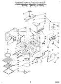 CABINET AND STIRRER, OPTIONAL Diagram and Parts List for KEMS306XWH6  KitchenAid Wall Oven
