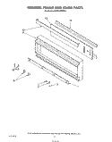 CONTROL FRAME AND KNOB Diagram and Parts List for KGBS145SBL0  KitchenAid Wall Oven
