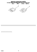 MISCELLANEOUS PARTS OPTIONAL PARTS (NOT INCLUDED) Diagram and Parts List for KUDP01FLBT0  KitchenAid Dishwasher