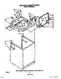 TOP AND CABINET, LITERATURE AND OPTIONAL Diagram and Parts List for TAWL680WN0  Whirlpool Washer