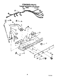 CONTROL Diagram and Parts List for 8ED25DQXAN01  Whirlpool Refrigerator