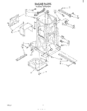 FRAME Diagram and Parts List for TU8000XRP0  Whirlpool Trash Compactor