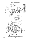 MACHINE BASE Diagram and Parts List for KAWE842WAL0  Whirlpool Washer