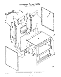 EXTERNAL OVEN Diagram and Parts List for SF315EERW0  Whirlpool Range
