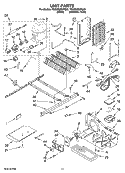 UNIT PARTS Diagram and Parts List for 7GS6SHEXPQ03  Whirlpool Refrigerator
