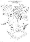 SECTION Diagram and Parts List for 3CEP2910DW0  Whirlpool Dryer