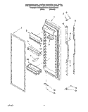 REFRIGERATOR DOOR Diagram and Parts List for KSRS22QDWH02  KitchenAid Refrigerator