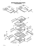 REFRIGERATOR SHELF Diagram and Parts List for KSSS42DWW01  KitchenAid Refrigerator
