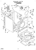 SECTION Diagram and Parts List for LER5634DQ1  Whirlpool Dryer